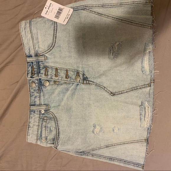 FREE PEOPLE denim skirt - Picture 1 of 5